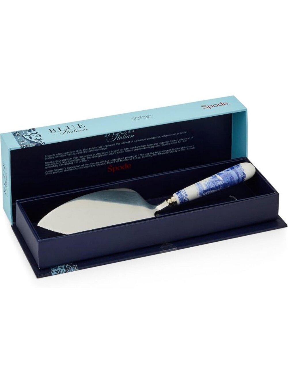 Elegant 10-Inch Porcelain Cake Server - Ideal for Slicing Cakes, Pies & Pastries